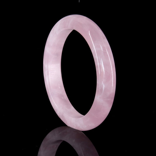 36  Madagascar Rose Quartz Bangle