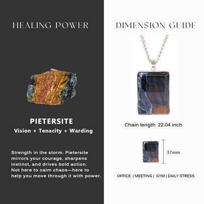 Pietersite Pendant Sterling Silver