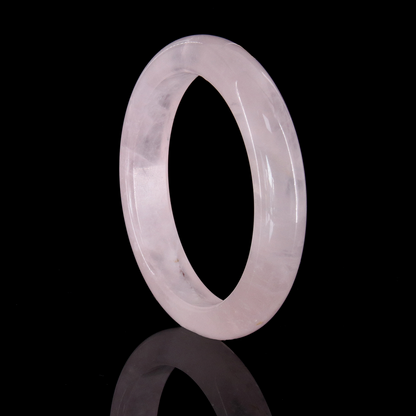 39  Natural Rose Quartz Bangle