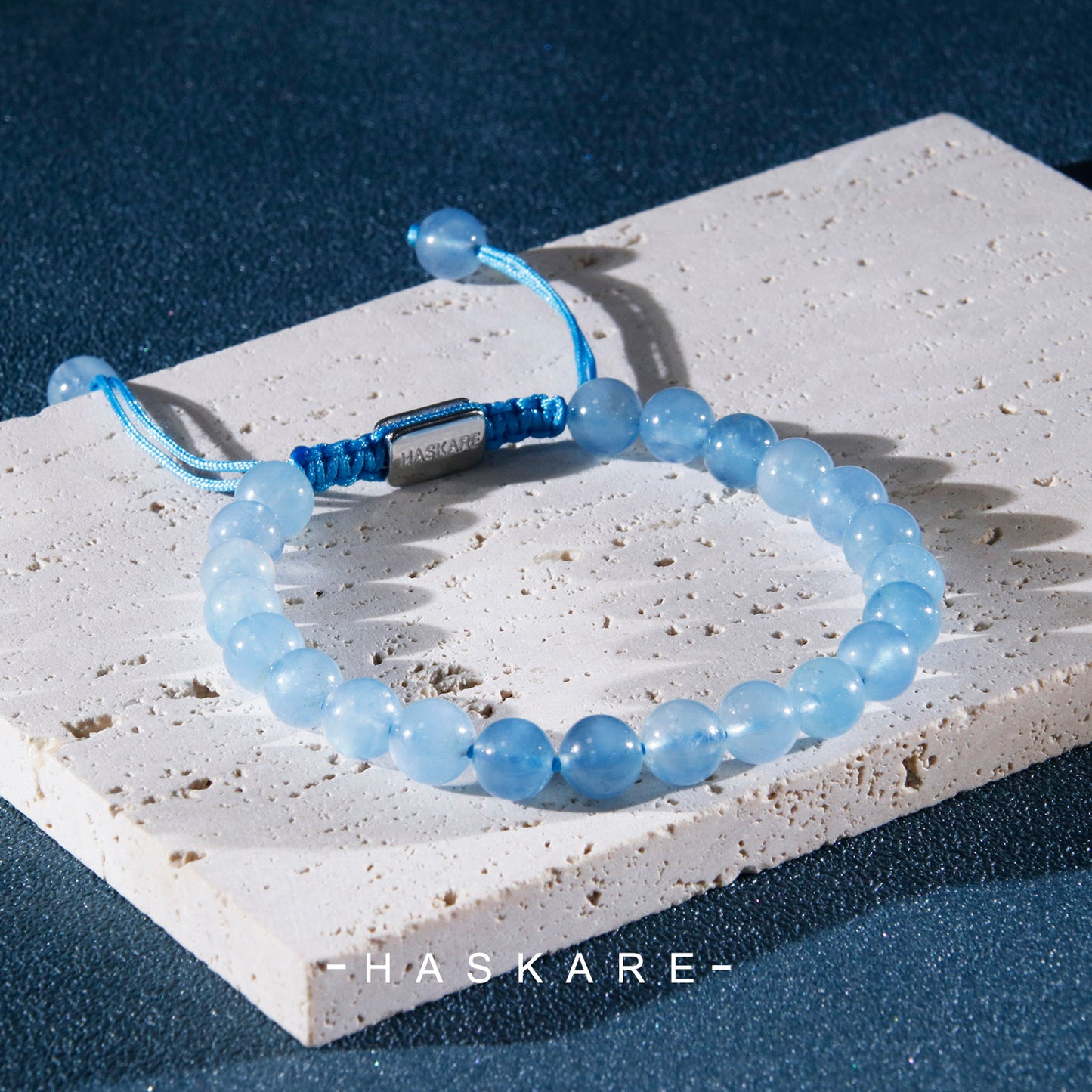 Aquamarine Beads Bracelet (8mm)