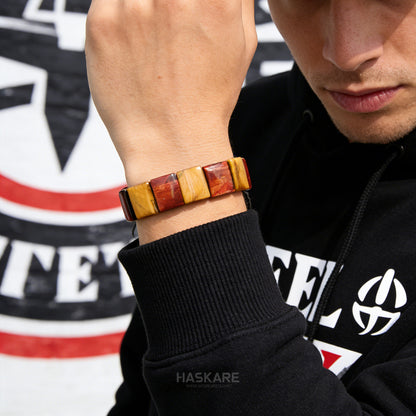 Yellow and Red Tiger Bracelets