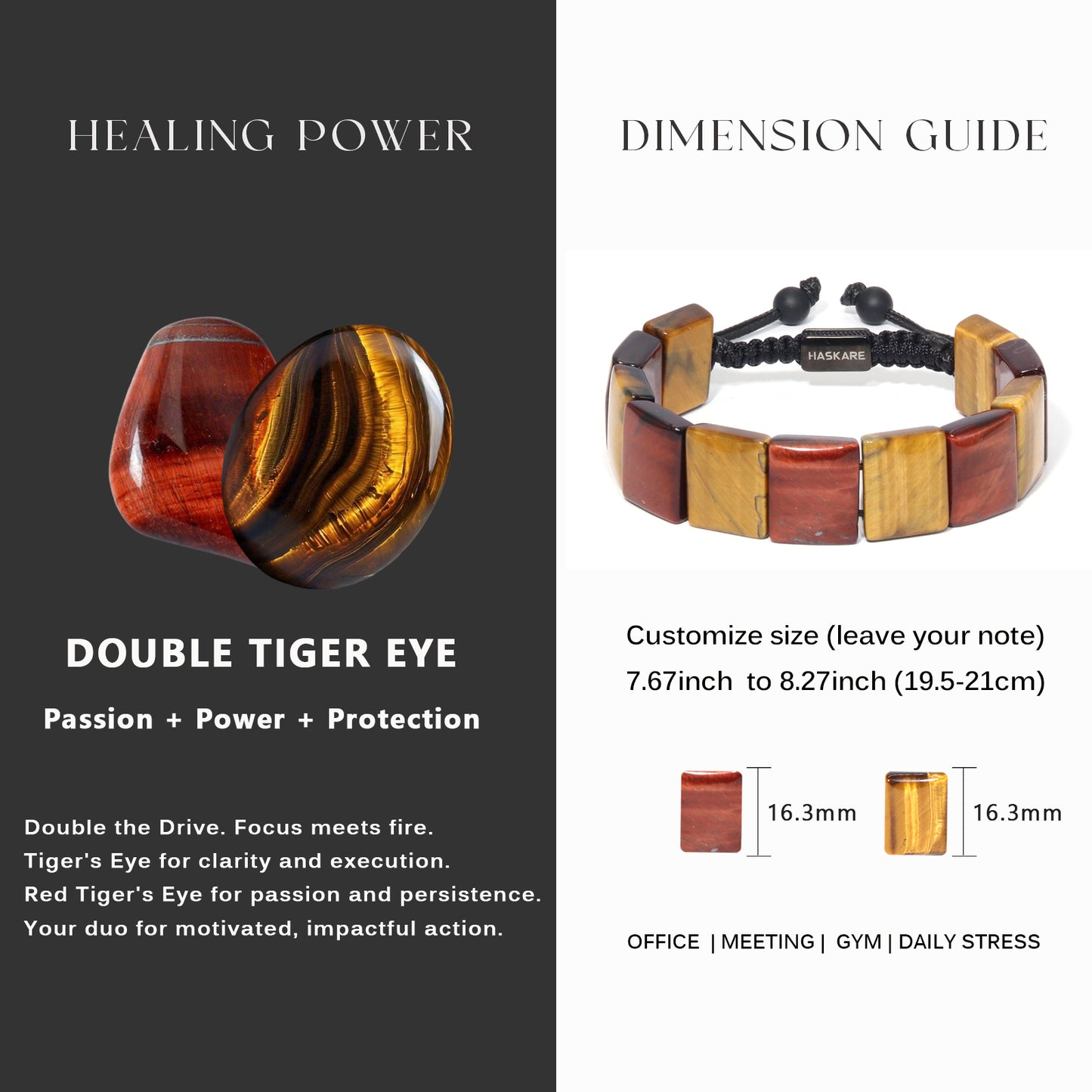 Yellow and Red Tiger Bracelets