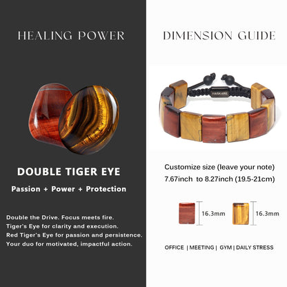 Yellow and Red Tiger Bracelets