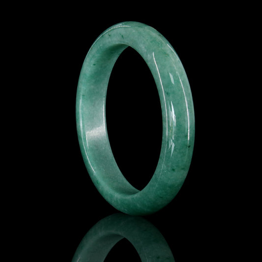 44  Natural Green Agate Bangle