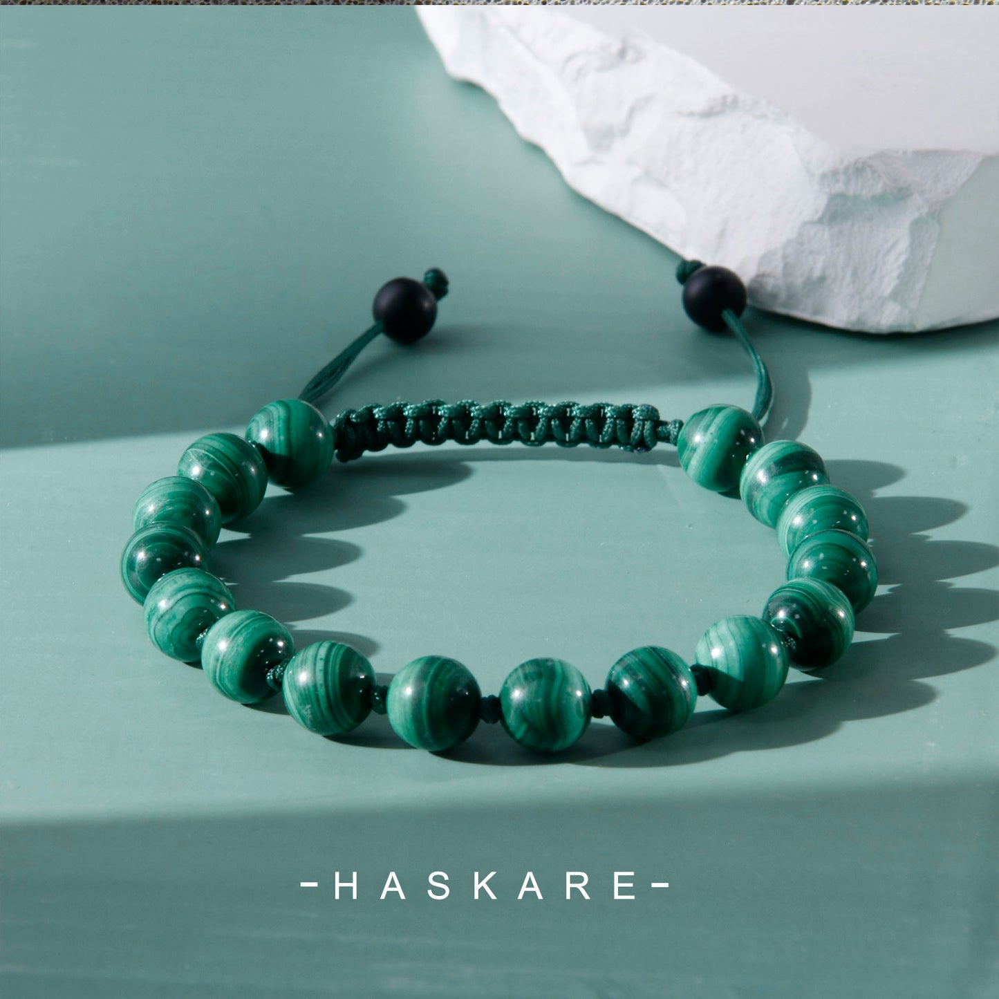 Malachite Beads Bracelet (8mm)