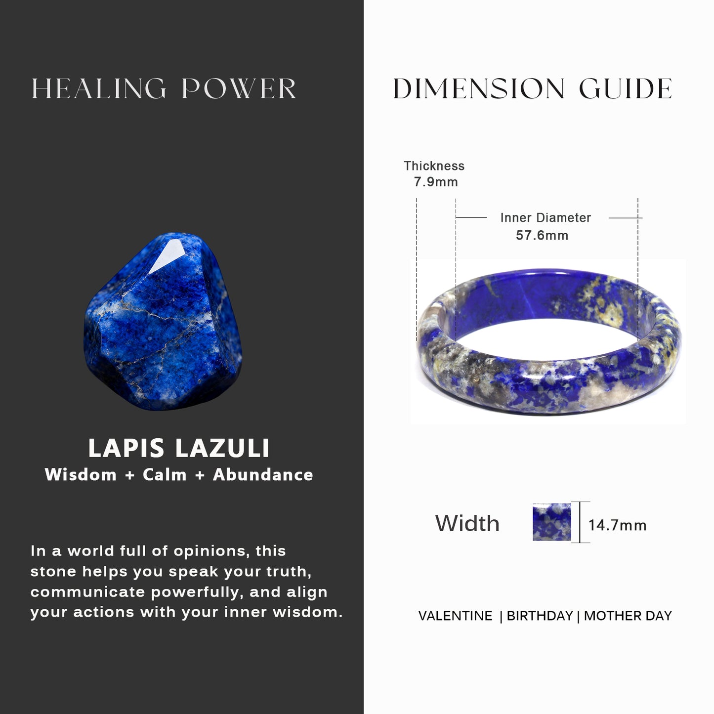 4  Lapis Lazuli Wisdom & Truth Collection