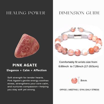 Pink Agate Bracelet