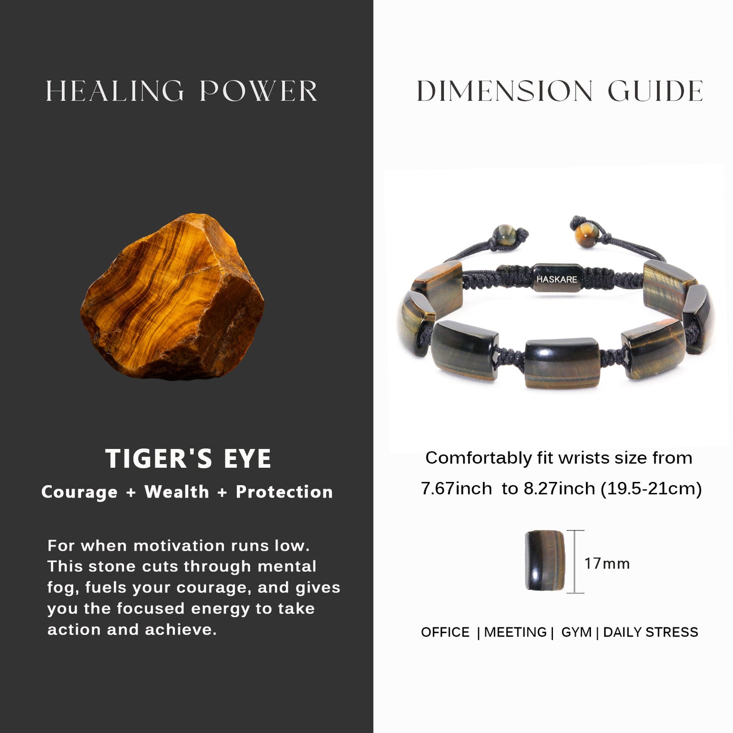 Yellow Tiger Half Moon Hand Rope