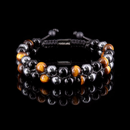 Triple Protection Bracelet Stacked (8mm)
