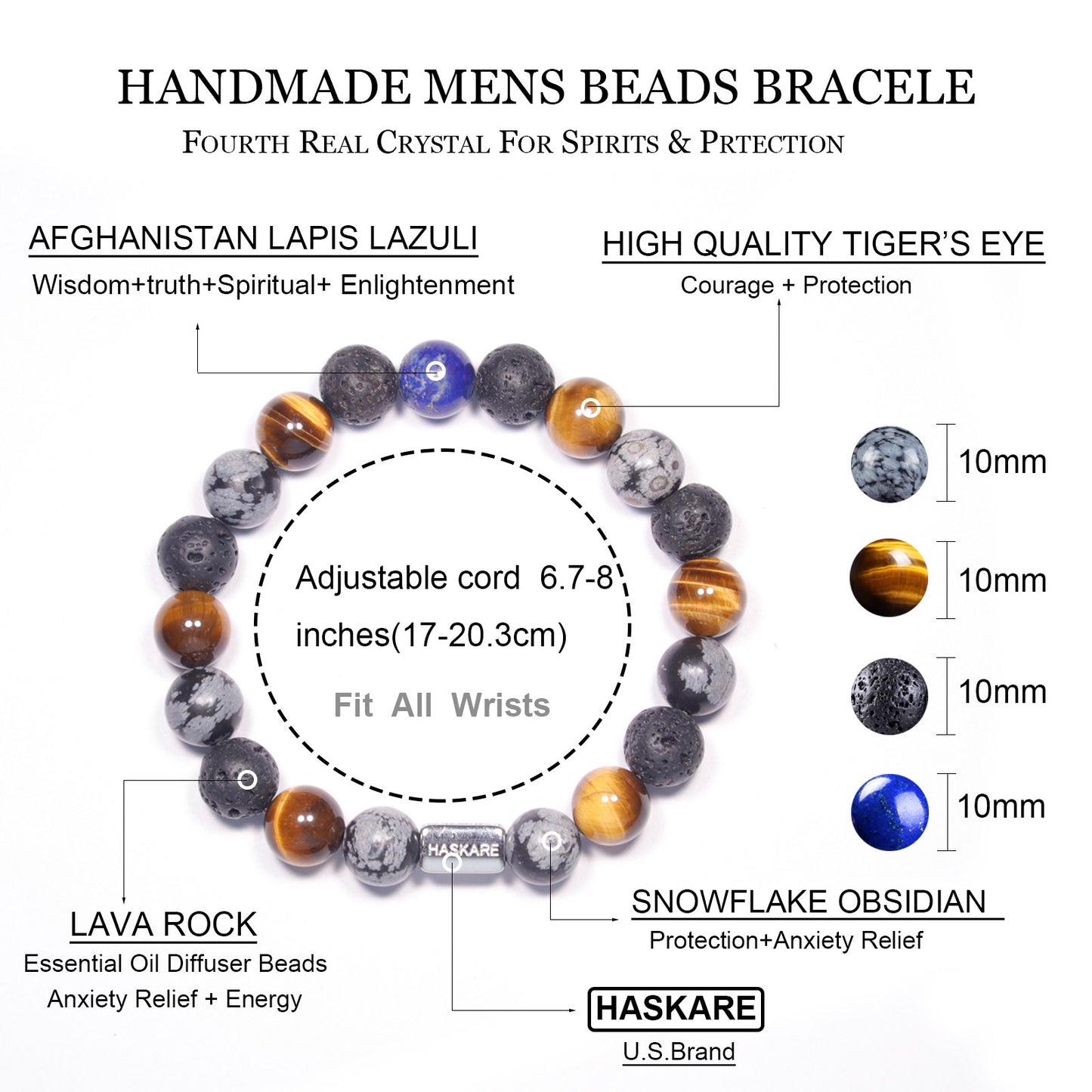 Ultimate Protection Beaded Bracelet (10mm)