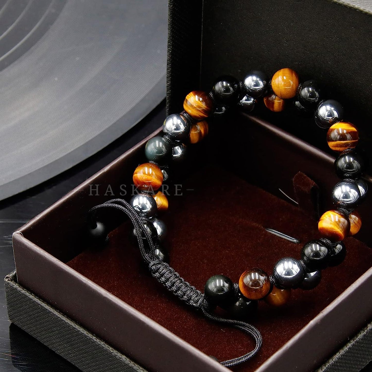 Triple Protection Bracelet Stacked (8mm)