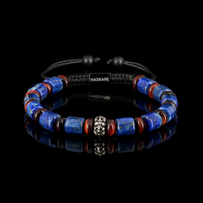Lapis Lazuli Bamboo-Knot Bracelet