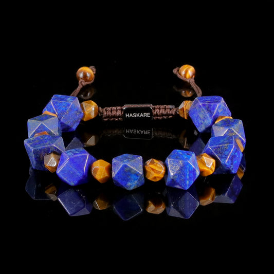 Tiger eye lapis lazuli bracelet