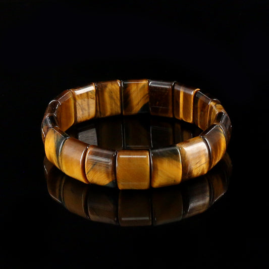 Yellow Tiger Round Bracelet