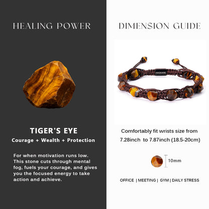 Tiger Eye Multifacted Bead Bracelet