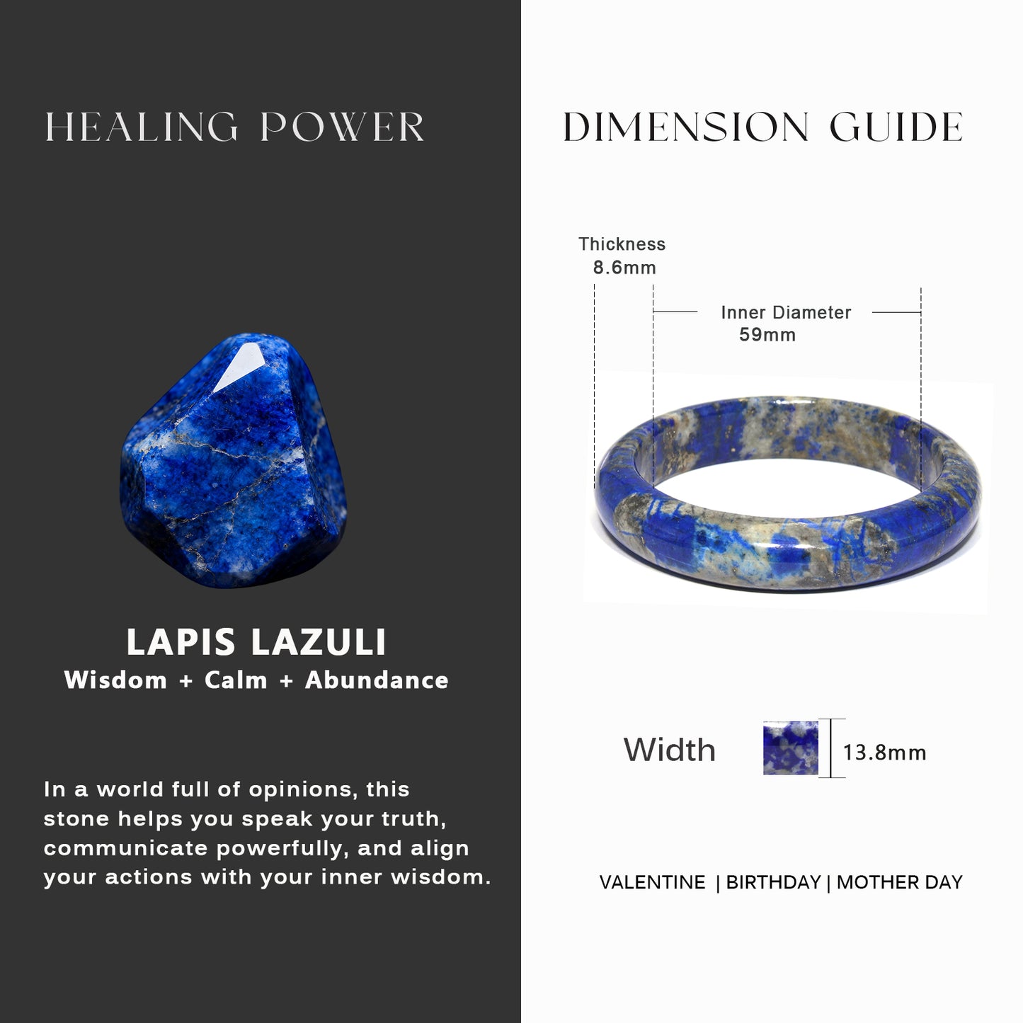 8  Lapis Lazuli Wisdom & Truth Collection