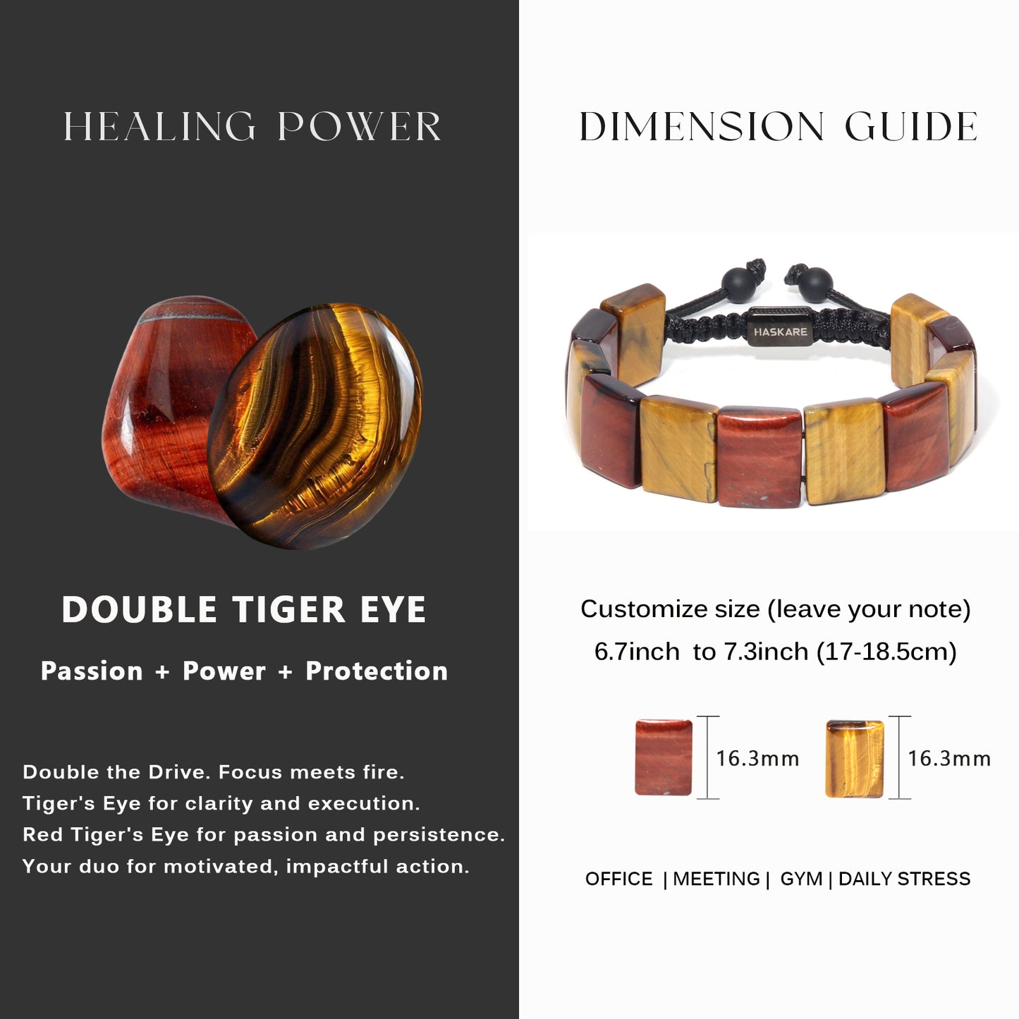 Yellow and Red Tiger Bracelets