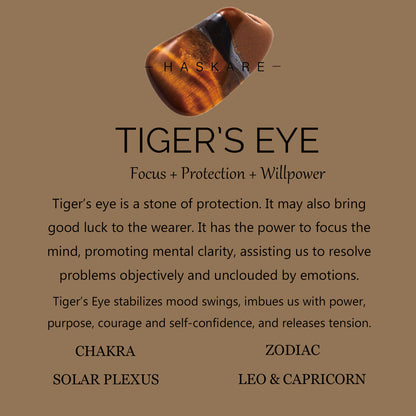8"Tigers Eye Matt Onyx Bracelet