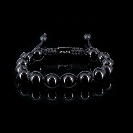 Black Obsidian Bead Bracelet (10mm)