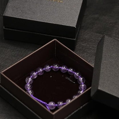 Amethyst Beads Bracelet (8mm)