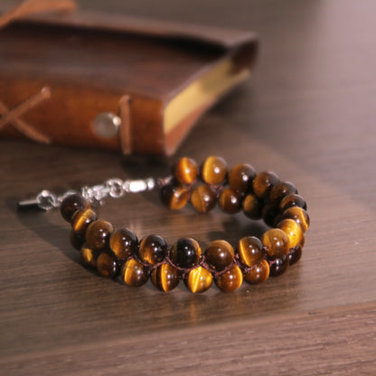 7"Tigers Eye Bracelet 2Row