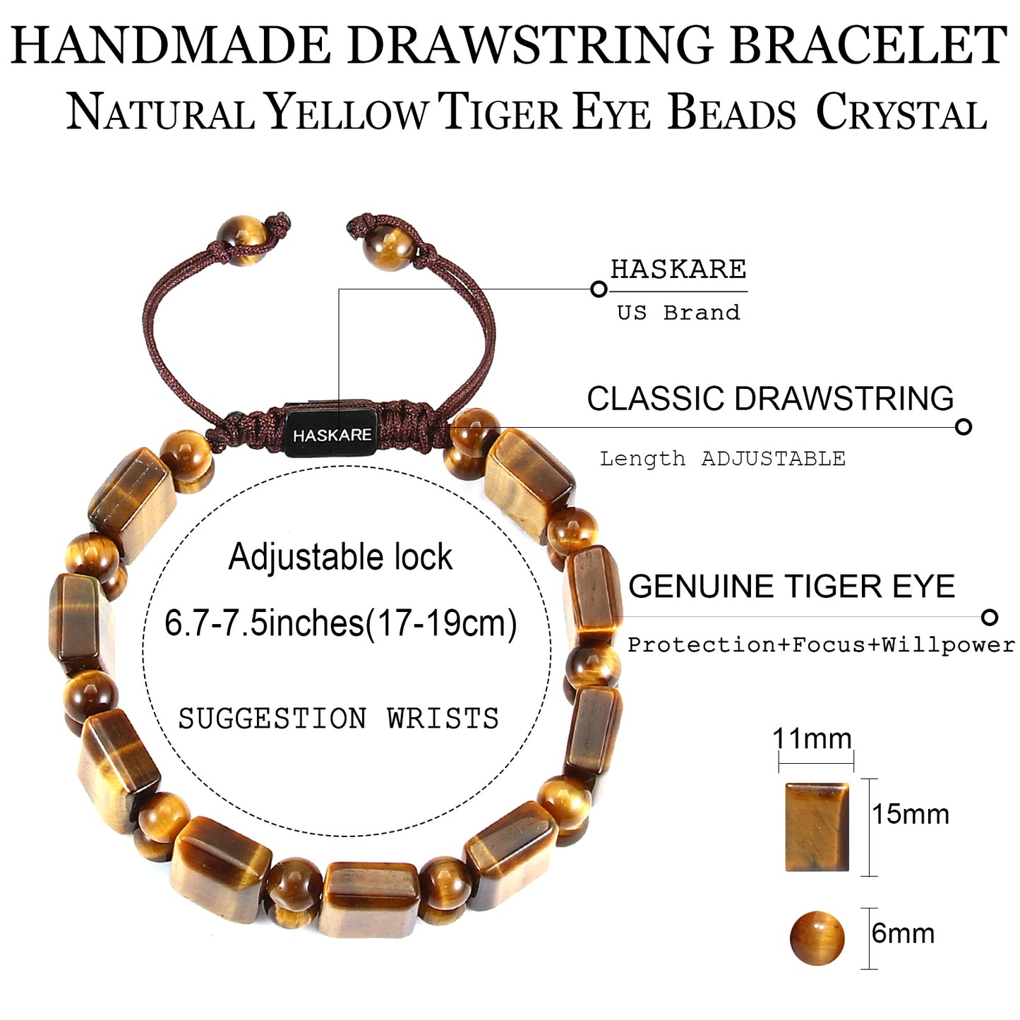 Bold Tiger Eye Bracelet (Medium)