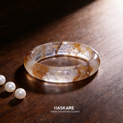 21  Natural Fire Quartz Bangle