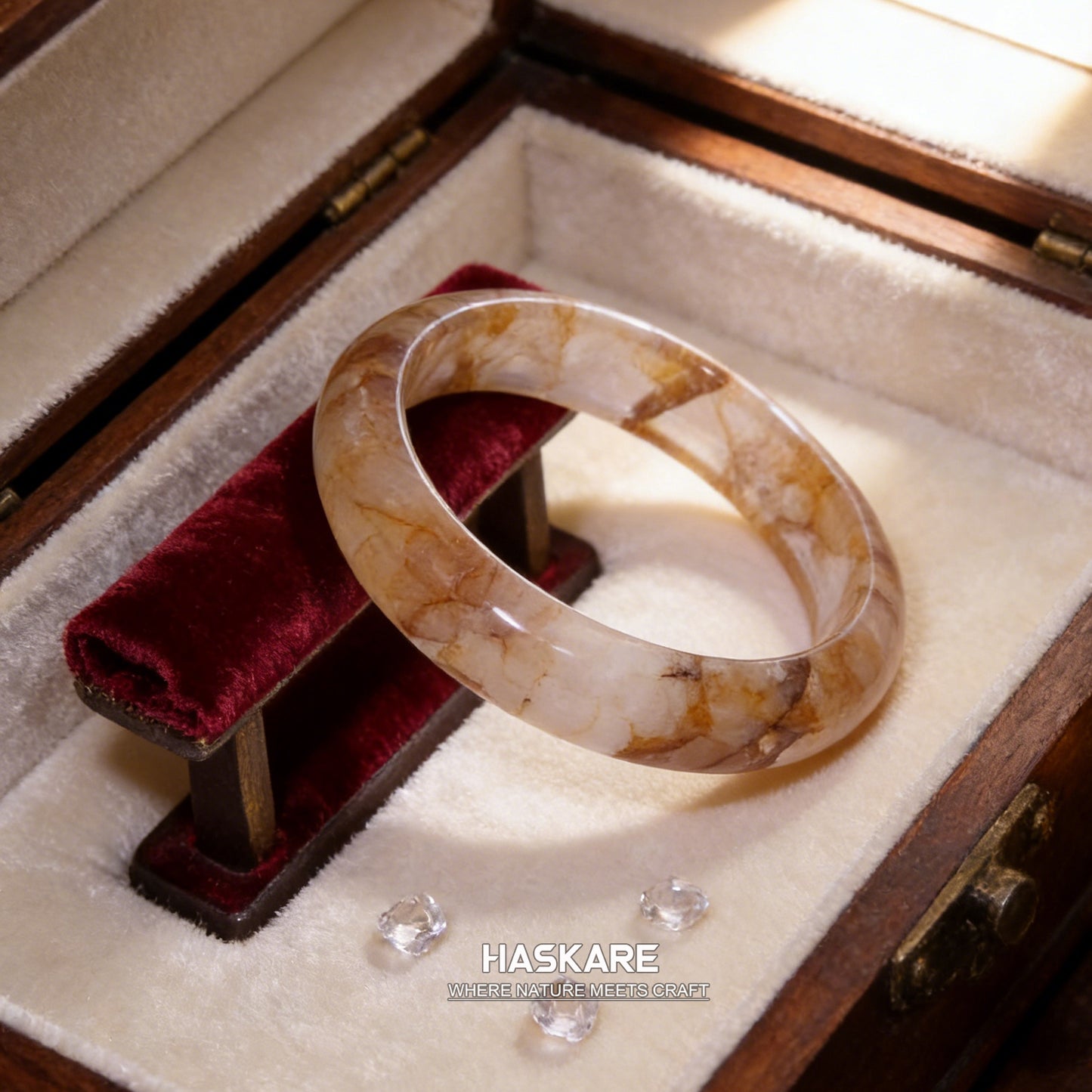 25  Natural Fire Quartz Bangle
