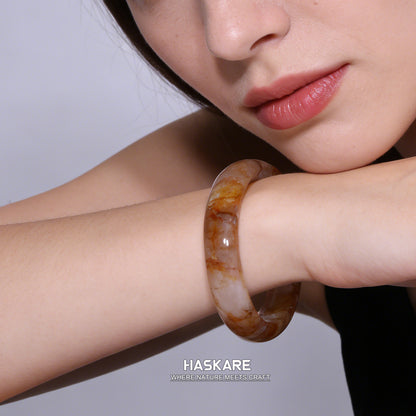 27  Natural Fire Quartz Bangle