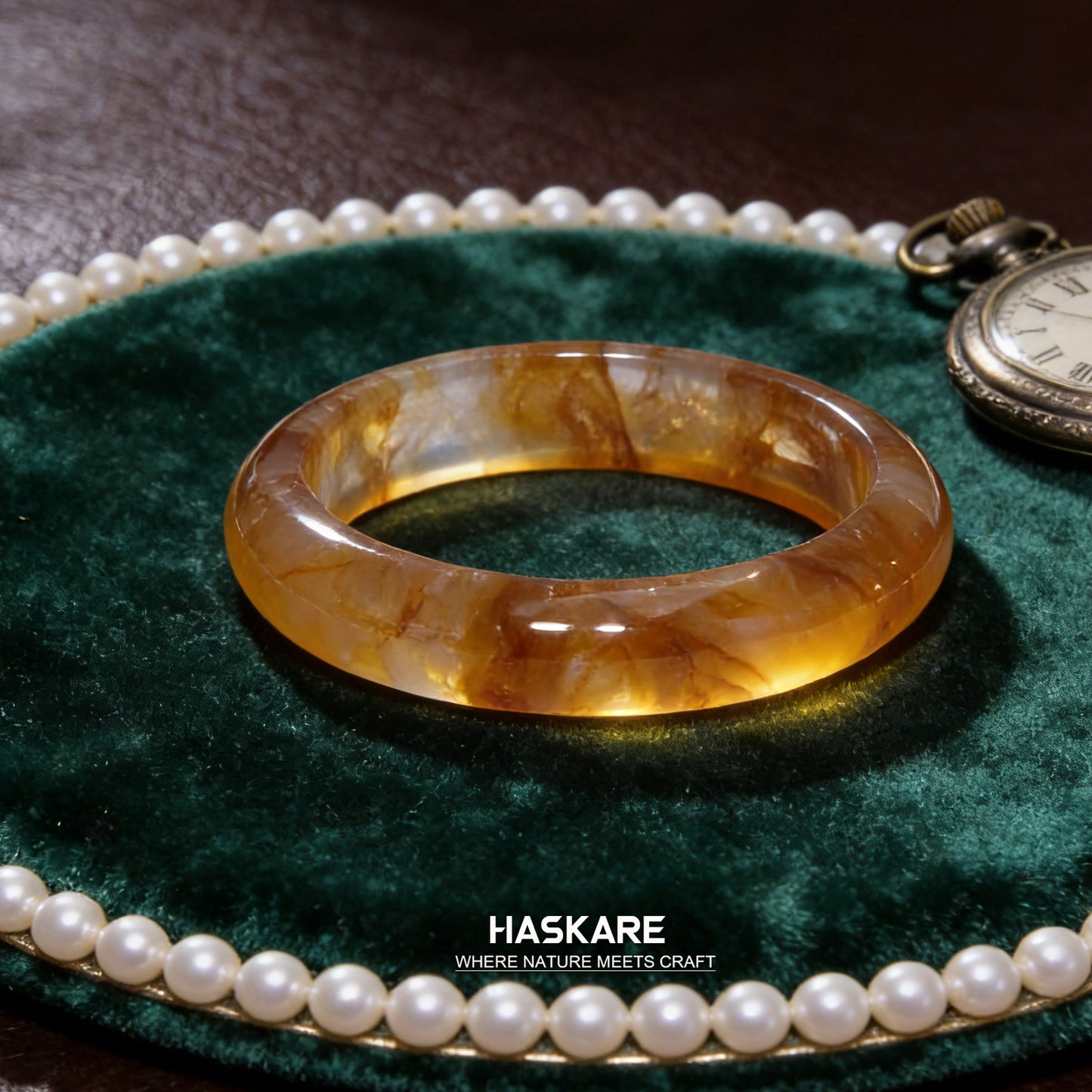 28  Natural Fire Quartz Bangle