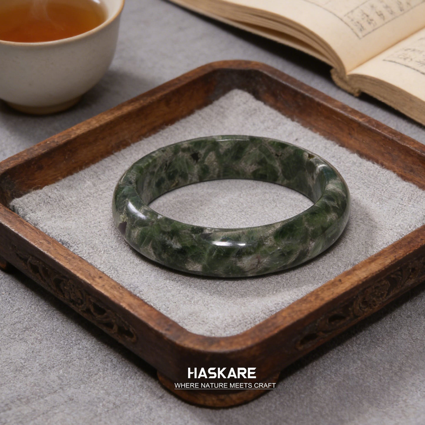 23  Natural Diopside Bangle