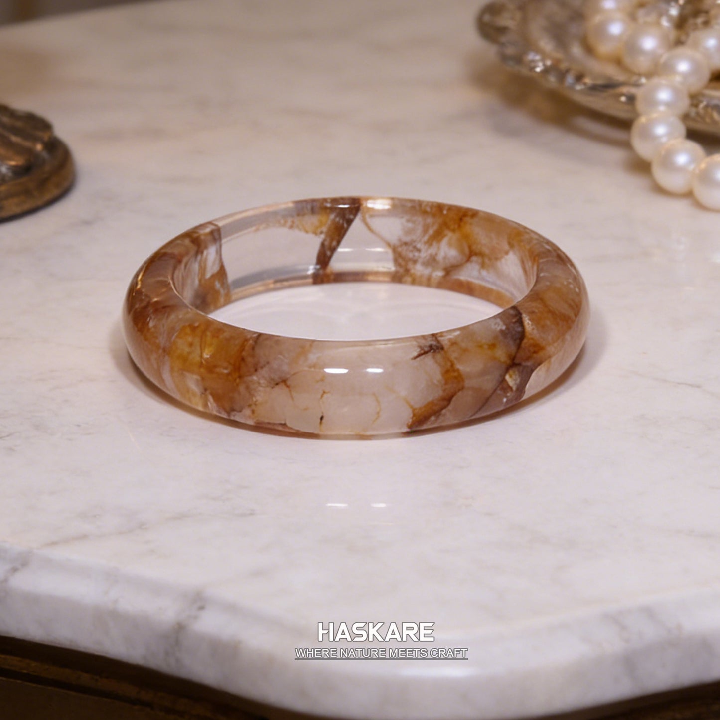 29  Natural Fire Quartz Bangle