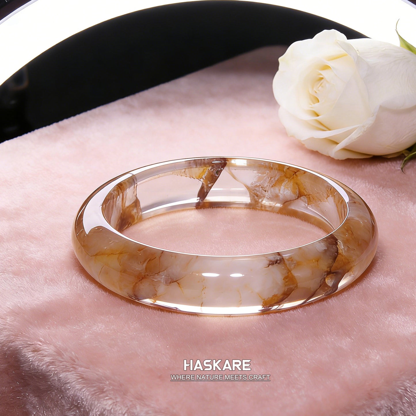 29  Natural Fire Quartz Bangle
