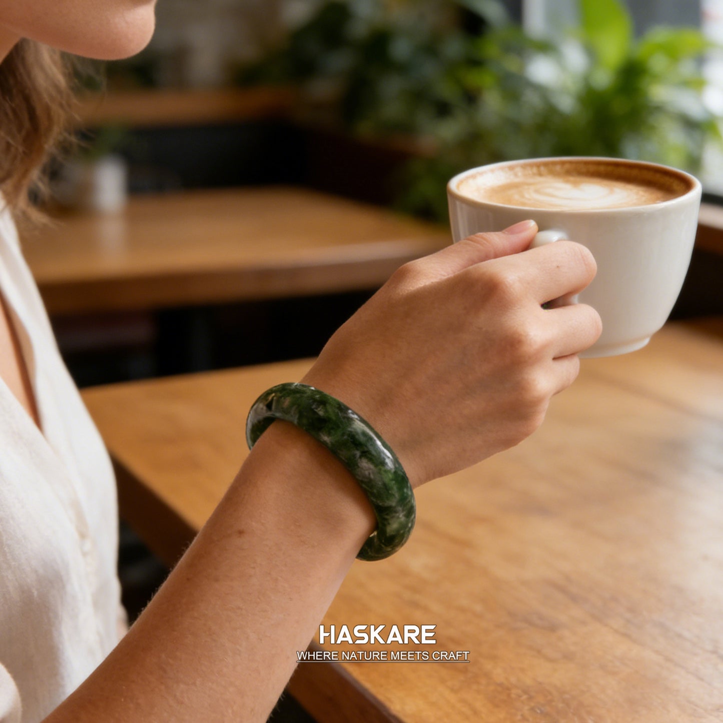 23  Natural Diopside Bangle