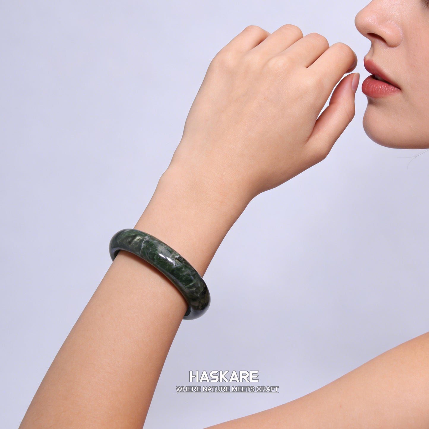 24  Natural Diopside Bangle