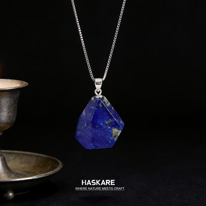 Lapis Lazuli Unique Pendant Sterling Silver