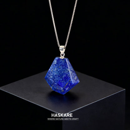 Lapis Lazuli Unique Pendant Sterling Silver