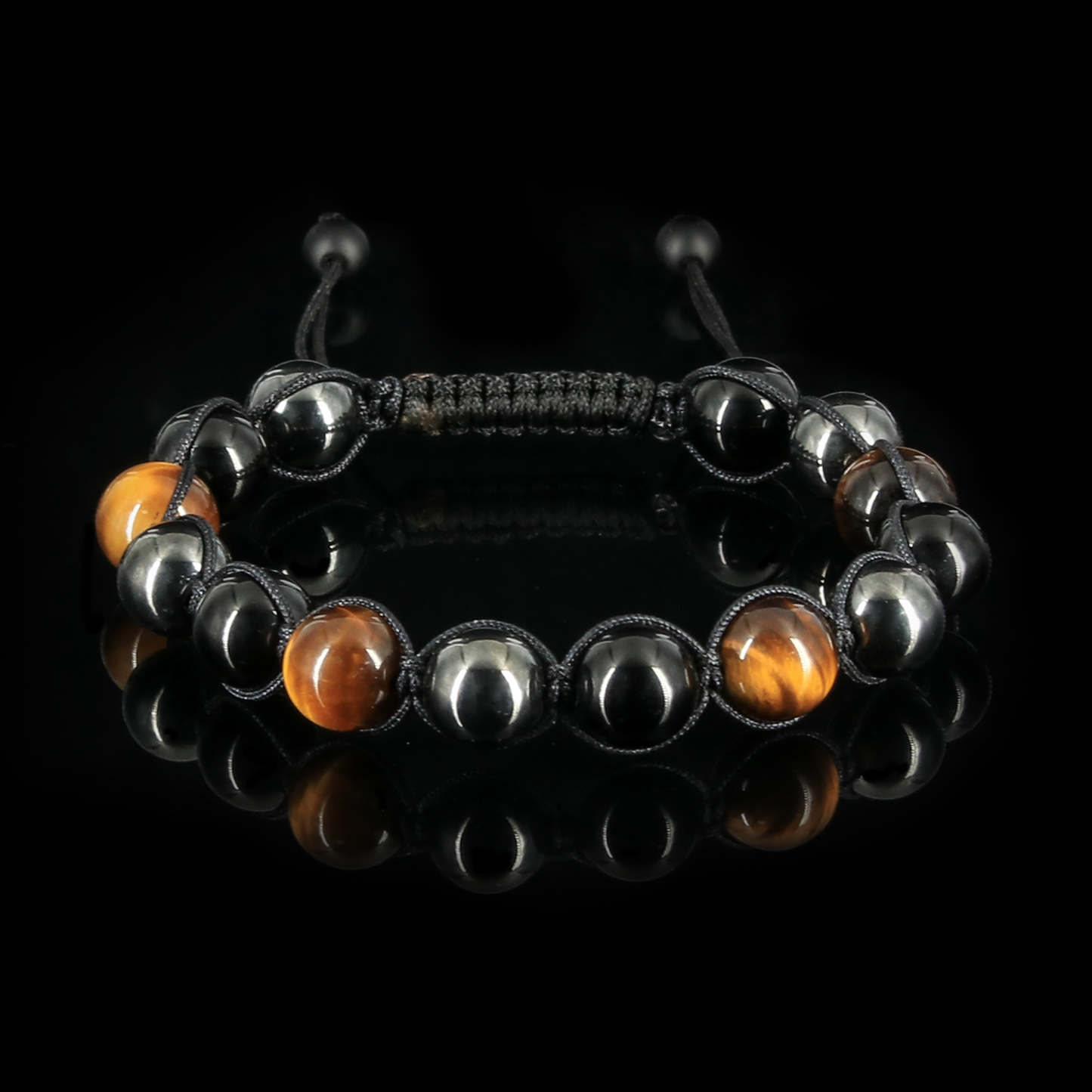 Three Beads Single Row Bracelet