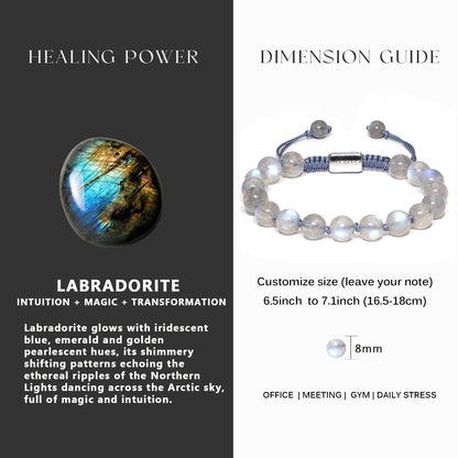 Labradorite Beaded Bracelet