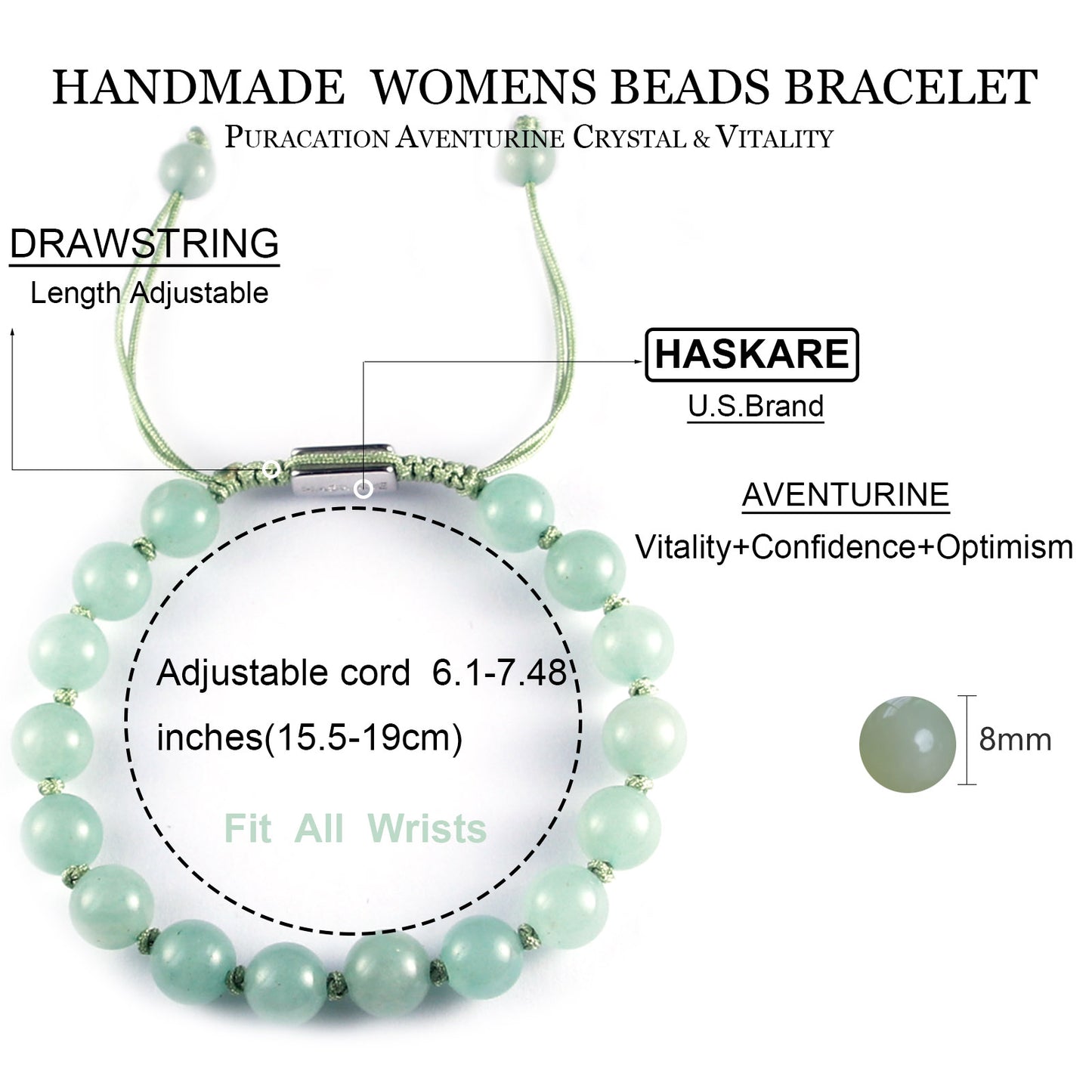 Aventurine single-layer bracelet