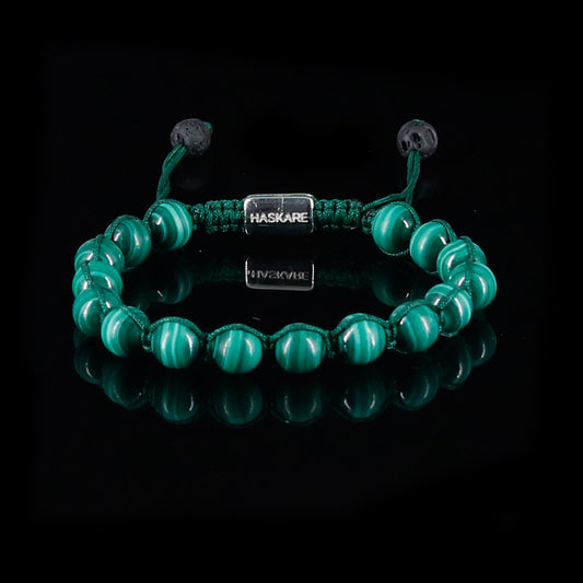 Malachite Beads Bracelet (8mm)