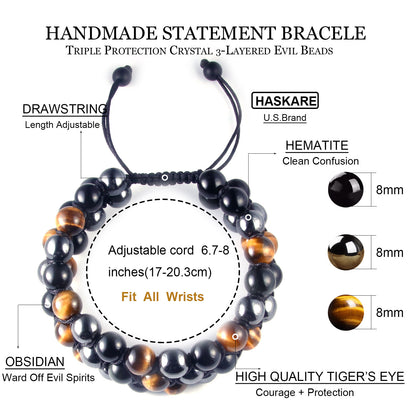 Triple-Layered Protection Bracelet (8mm)