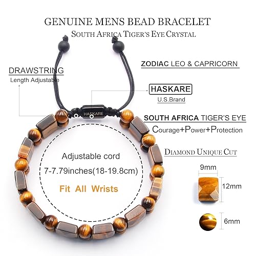 Tiger Eye Flated Bead Bracelet