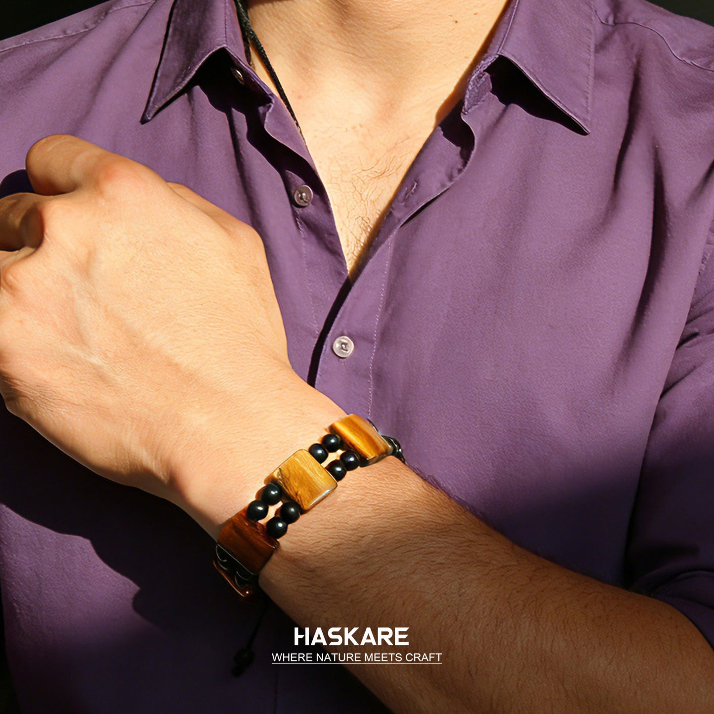 Tiger Eye Black Onyx Bracelet