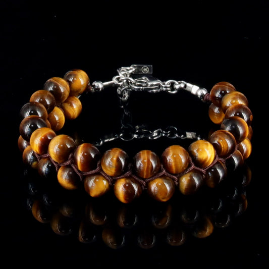 7"Tigers Eye Bracelet 2Row