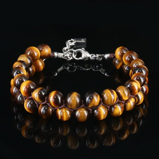 8"Tigers Eye Bracelet 2Row