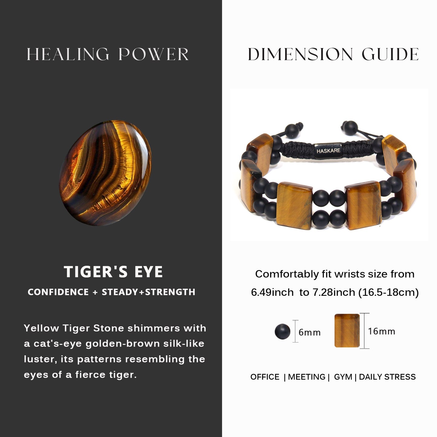 Tiger Eye Black Onyx Bracelet